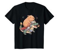 Knight Dragon Capybara Animal Medieval Ren Faire Graphic T-Shirt
