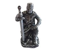 Knight Figure - Resin Roman Soldier Statue, Cool Historical Resin Miniature Desktop Ornaments, Vintage Desktop Ornament for Executive Office Study Library Desk Home Office Garden