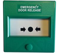 Knight Fire MX54SGS Single Pole Call Point/EDR/BGU Resettable, For Emergency Door Release, Green