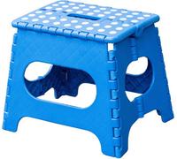 Knight Folding Step Stool Strong Heavy Duty Skid Resistant Stool For Kids And Adults H29 X L27 X W22Cm - Blue