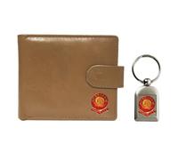 Knight Football Beige Leather Wallet and Keyring Aberdeen