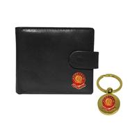 Knight Football Black Leather Wallet and Keyring Aberdeen