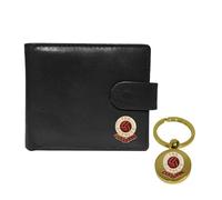 Knight Football Black Leather Wallet and Keyring Arsenal