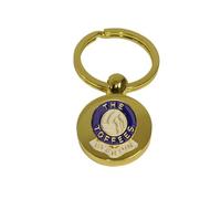 Knight Football Gold Disc Keyring Everton