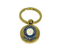 Knight Football Gold Disc Keyring St Johnstone