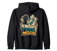 Knight Fork Mood Chess Tactic Zip Hoodie