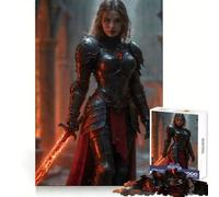 Knight from Hell 1000 Pieces Puzzles for Adults Serene Game Quality Print Pattern Build Home Display (38x52cm)