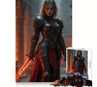Knight from Hell Jigsaw Puzzles 1000 Pieces for Teenagers Memory Fit Firm Edge Home Play Wall Display (38x26cm)
