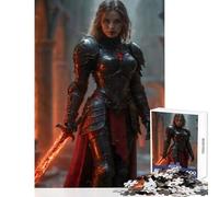 Knight from Hell Puzzles for Teenagers 1000 Pieces Gifts Birthday Pattern Assembly Toy Wall Decor Suitable for Ages 14 And Up (50x75cm)