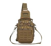 KNIGHT GLOBAL Anti-Theft Crossbody Bag Military Sling Waterproof - Shoulder Chest Style EDC Gear, Molle Daypack, Fishing Pack, Hiking Essentials, Outdoor One Strap Carry Bag for Men, Camping, Travel