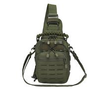 KNIGHT GLOBAL Anti-Theft Crossbody Bag Military Sling Waterproof - Shoulder Chest Style EDC Gear, Molle Daypack, Fishing Pack, Hiking Essentials, Outdoor One Strap Carry Bag for Men, Camping, Travel