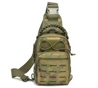 KNIGHT GLOBAL Anti-Theft Crossbody Bag Military Sling Waterproof - Shoulder Chest Style EDC Gear, Molle Daypack, Fishing Pack, Hiking Essentials, Outdoor One Strap Carry Bag for Men, Camping, Travel