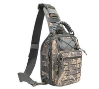 KNIGHT GLOBAL Anti-Theft Crossbody Bag Military Sling Waterproof - Shoulder Chest Style EDC Gear, Molle Daypack, Fishing Pack, Hiking Essentials, Outdoor One Strap Carry Bag for Men, Camping, Travel