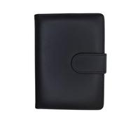 KNIGHT GLOBAL RFID Passport Holder Travel Wallet Premium PU Leather Case Men & Women Anti-Theft Document Organizer SIM Card Slots Boarding Pass Pocket Travel Accessories Gift Black