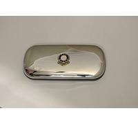 Knight Hard Metal Silver Sporty Snap Eyeglass Case - Chelsea