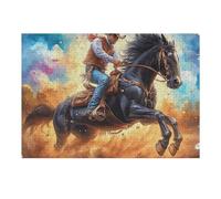 Knight Horse 300 Pieces Classic Jigsaw Puzzle Fantastic Beasts Puzzle for Adults Concentration Training Wall Art Mental Exercise Halloween Premium Cardboard 300 PCS