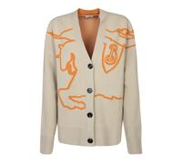 Knight Hunter Cardigan- female- Burberry- Cardigans- Beige- M- Knitwear M
