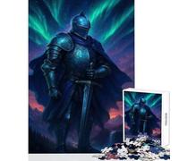 Knight in Shining Armor with Sword 1000 Piece Jigsaw Puzzles Gifts for Women Men Analysis And Logic Home Decoration Toys for And from 14 Years And over (50x75cm)