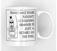 Knight in Shining Armour Joke New Quick and Easy Personalised Office Vintage Style Ceramic Tea and Coffee Mug