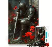 Knight in Sorrow 1000 Pieces Jigsaw Puzzles for Teenagers Strong Memory DIY Fun Joyful Challenge Xmas Idea (50x75cm)