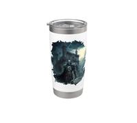 Knight in Thunderstorm with rain Stainless Steel Insulated Tumbler