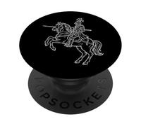 Knight Jousting Renaissance Fair Horse Lance PopSockets Adhesive PopGrip