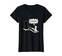 Knight L Shape Move Pawn Yikes Value Graphic T-Shirt, Women, Black, XS
