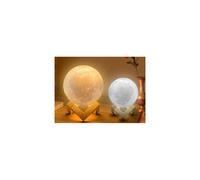 KNIGHT LED Moon Light Lamps | Touch Control Light | Adjustable Brightness | White to Yellow Colour Changing LAMP (15 x 15 x 17.5 cm)