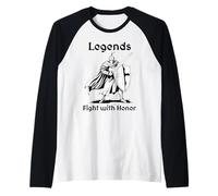 Knight Legends Fighting with Honor Raglan Baseball Tee