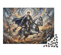 Knight of Glory 1000 Piece Jigsaw Puzzle,Gift Idea,Stress Relief,Whimsical Challenge,Premium Cardboard,Adults & Kids 14+,Home Wall Decor,Educational Toy 70x50cm/1000pcs