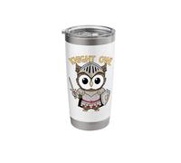 Knight Owl Funny Stainless Steel Insulated Tumbler