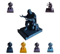 Knight Pen Holder, 2026 New 3D Printed Desk Organizer Stand with Sculpture, Unique Creative Stationery Gift for Office Home Classroom (Black)