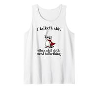 Knight Raccoon I Talketh Shit When Shit Doth Need Talkething Tank Top