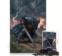 Knight Ready to Fight 1000 Pieces Puzzles for Adults Serene Game Quality Print Pattern Build Home Display (38x52cm)