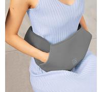 KNIGHT Rechargeable Electric Hot Water Bottle - Soft Cover, Portable Heating Pad for Pain Relief, Cramps, Sore Muscles, Arthritis Relief, Hand Warmer (Grey, Electric Hot Water Bottle Waist Belt)