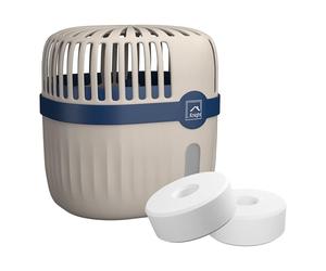 Knight Refillable & Reusable Dehumidifier, 360º Moisture Absorber, Lasts Upto 60 Days Fast Absorption Of Moisture In Home, Garage, Caravans & Office. 1 Reusable Unit with 2 Tablets - Blue