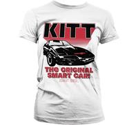 Knight Rider KITT The Original Smart Car Girly T-Shirt Damen White