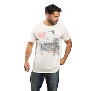Knight Rider Men's 82 Cotton T-shirt in Beige | Size: Medium Knight Rider Beige M