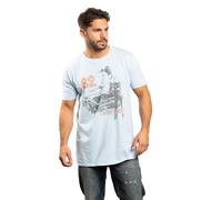 Knight Rider Men's 82 Cotton T-Shirt Light Blue | Size: Large Knight Rider Light Blue L