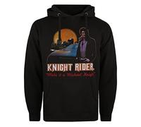 Knight Rider Men's Knight Rider Hooded Sweatshirt, Black, S UK