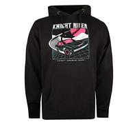 Knight Rider Men's Neon 2004 Hooded Sweatshirt, Black, XXL UK