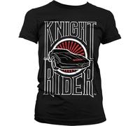 Knight Rider Sunset KITT Girly T-Shirt Damen Black