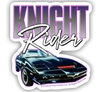 Knight Rider Title and Car KITT Sticker Size S (10 x 10 cm)