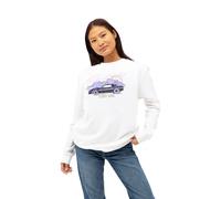 Knight Rider Women's Turbo Booster Crew Sweatshirt White | Size: Medium Knight Rider White M