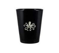 Knight Roman Octopus Black Shot Glass