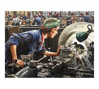 Knight Ruby Loftus Screwing Breech WWII War Painting Unframed Wall Art Print Poster Home Decor Premium