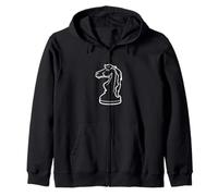 Knight School Chess Team Zip Hoodie