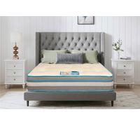 Knight Sleep Comfort Natural Dual Layer Hybrid Mattress in Blue | Size: King