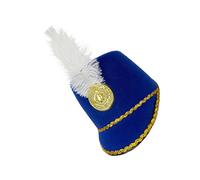 Knight Soldier Hat - Nutcracker Costume Hat, High Structured , Ceremonial Headgear Accessory, Classic Style | Elegant Statement Coin