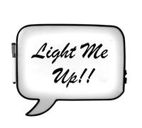 KNIGHT Speech Bubble Light Up Box with Erasable Pen & USB Lead, A4 Size Personalised Handwritten White LED Message Board - 30cm x 22cm x 5.5cm